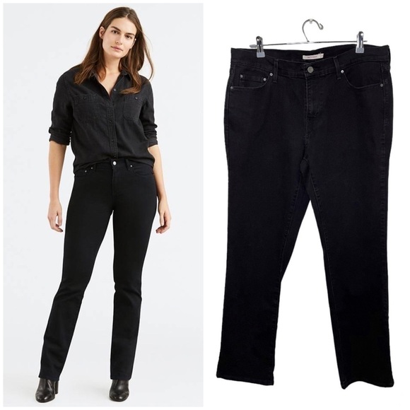 LEVI’S 505 Straight Leg Black Jeans size 32 - Picture 1 of 10